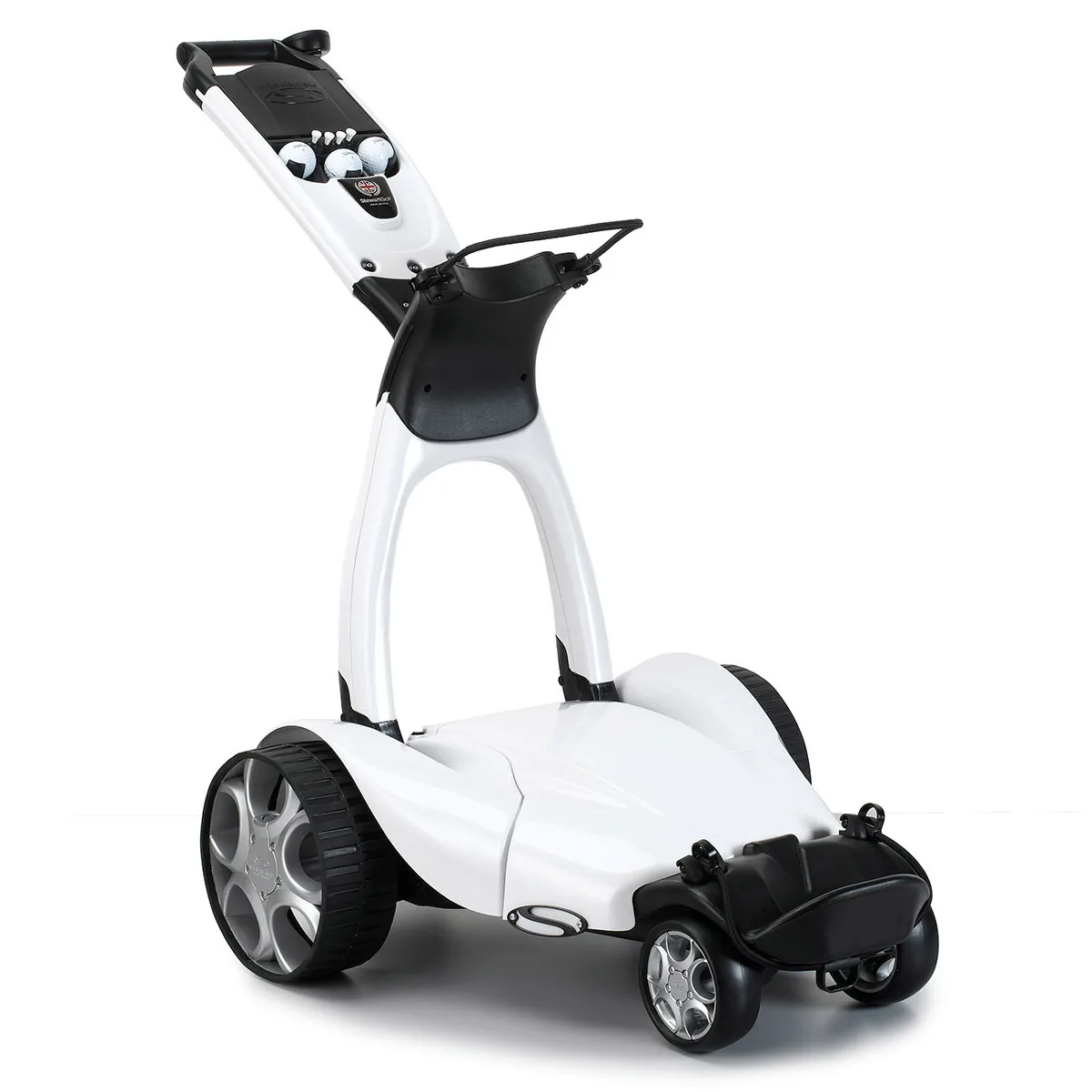 HOT  Stewarts Golf x10 x 9 Follow Range Electric Trolley Cart With Extra Battery at Wholesale Rate BUY NOW !