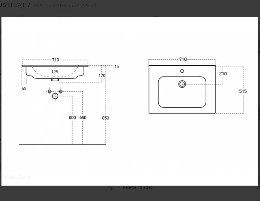 TURKISH MODERN FURNITURE COMPATIBLE CERAMIC WASHBASIN  BATHROOM SINK From Turkish Manufacturer Producer