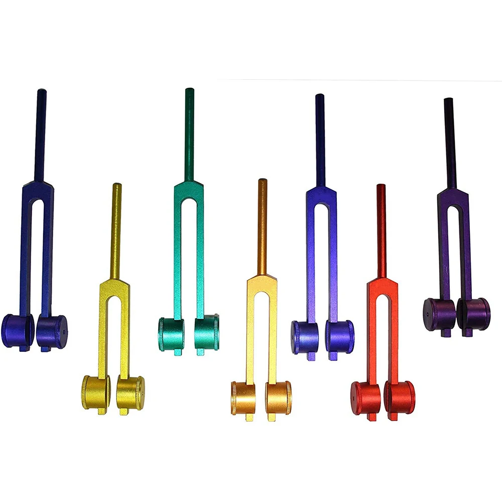 Chakra Sacred Solfeggio 9 pcs Weighted Tuning Forks / Tuning Fork Stainless Steel Tuning Forks sets
