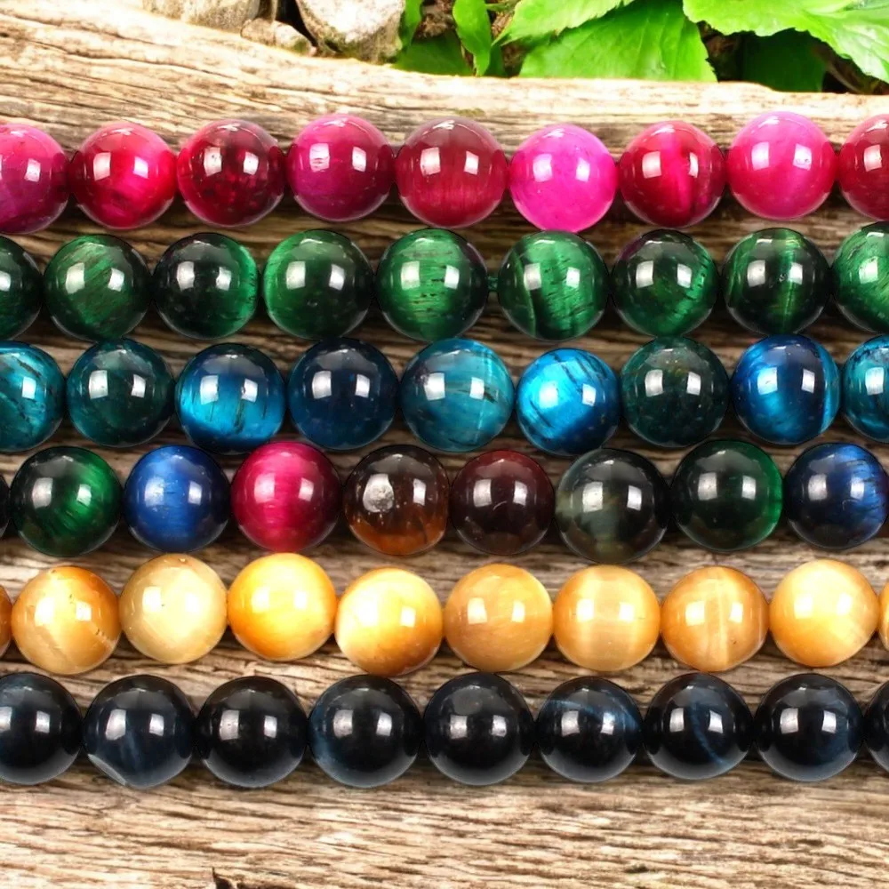 natural tiger eyes round loose beads 4mm 6mm 8mm 10mm 12mm for jewelry design as exquisite gift