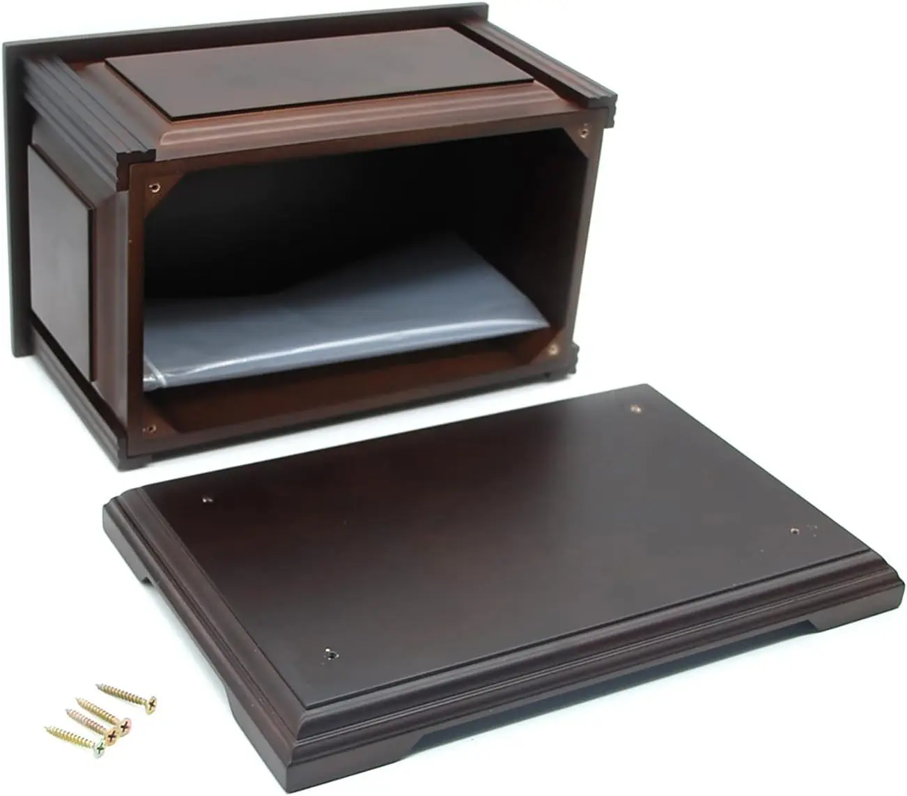 Handcrafted Large Wooden Funeral Cremation Urn Box for Human Ashes,Burial Urns for Adult up to 225lbs