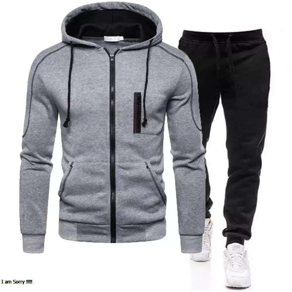 New Wholesale Custom Tracksuit Men Solid Color Patchwork Design Spots Wear Casual Tracksuits For Men Wholesale Tracksuit