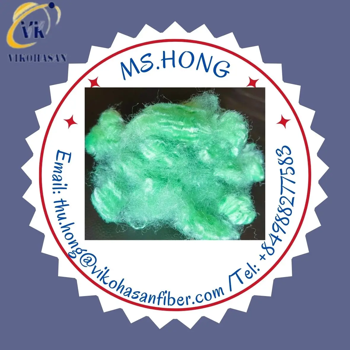 Green Fiber Polyester  Recycled Hollow Conjugate  best supplier for sofa Pillow furniture carpets good quality cheapest price