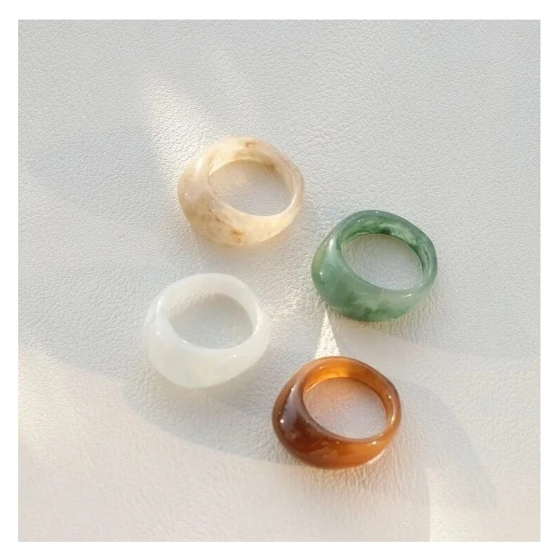 wholesale customized Best quality  handcrafted high polished  beautiful  colorful fashion   resin ring for women from India