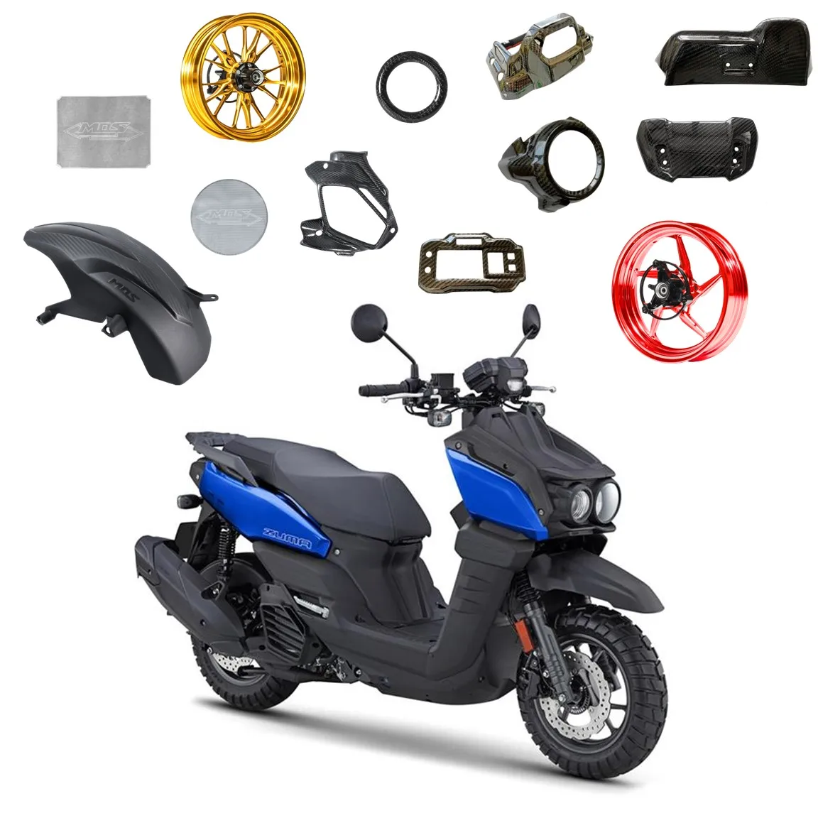 Various Scooter Parts and Accessories Compatible with Yamaha Zuma 125 2022 - 2024