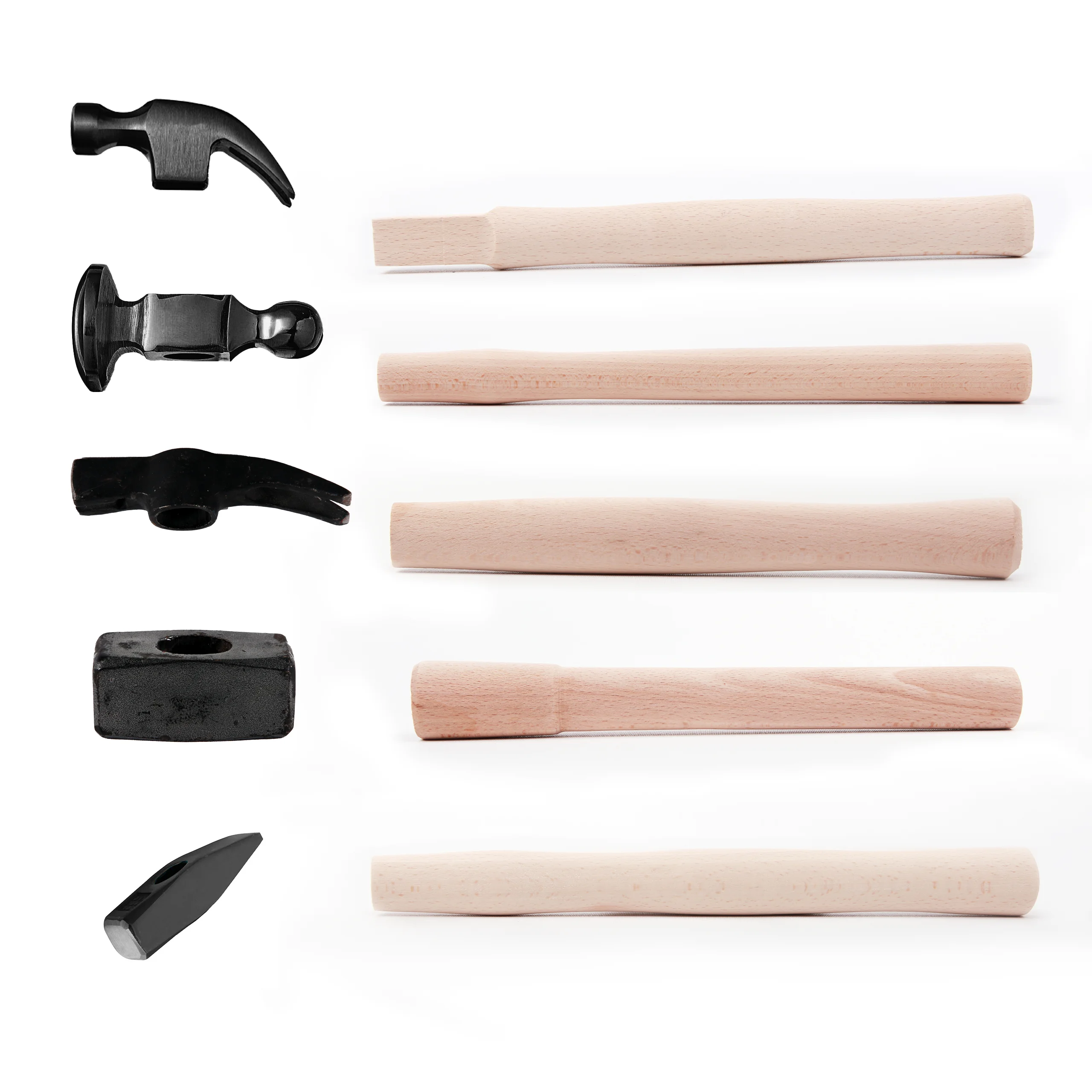 Solid Wood Handles for Hammer OEM Customized Hadles for Construction Tools Marble Sandblasting Foppoli Bramin Unused