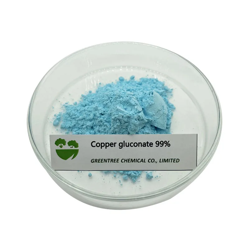 Food Grade Supply Food Additives Powder 99% Copper Gluconate for Leaf Blast