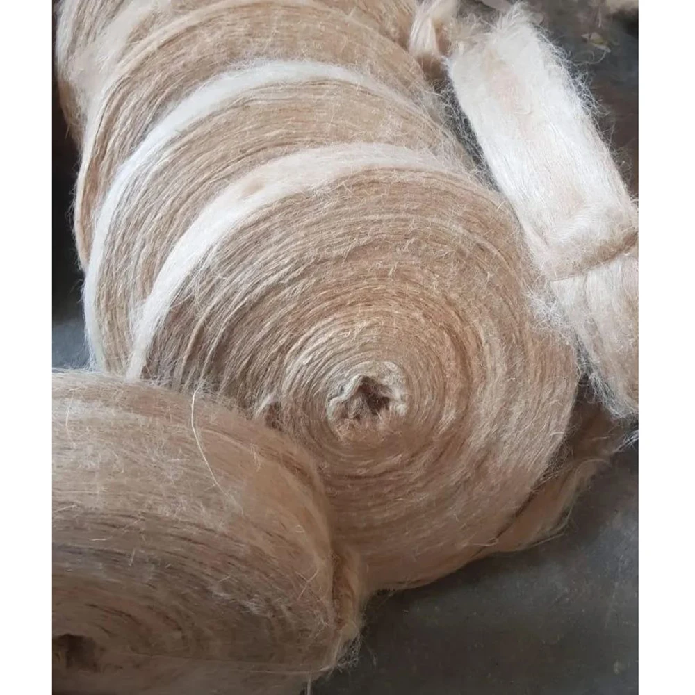 100% Pure Natural Jute Fiber Eco-friendly Factory Price Jute Sliver Standard Quality Exported 100% Natural Jute Fiber Sliver