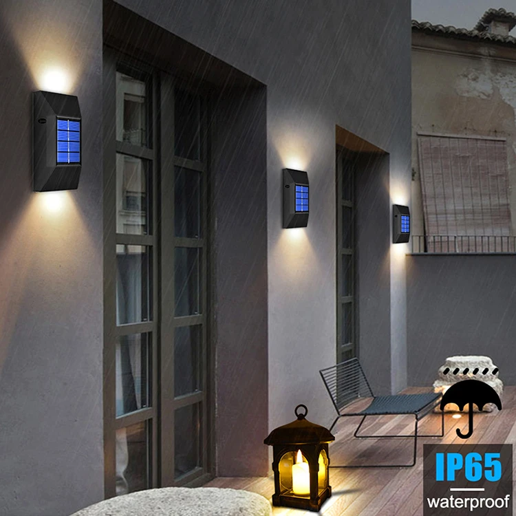 Led Solar Garden Light 600mAh Battery Solar High Quality Wall Light 2V House Lamp IP65 For Led Light Outdoor Park Decoration
