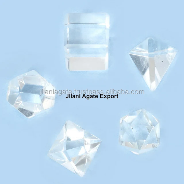 Agate Black Tourmaline 5pcs Geometry Set  Wholesale Platonic Solid Crystal Set Supplier Bulk Sacred Geometry Set