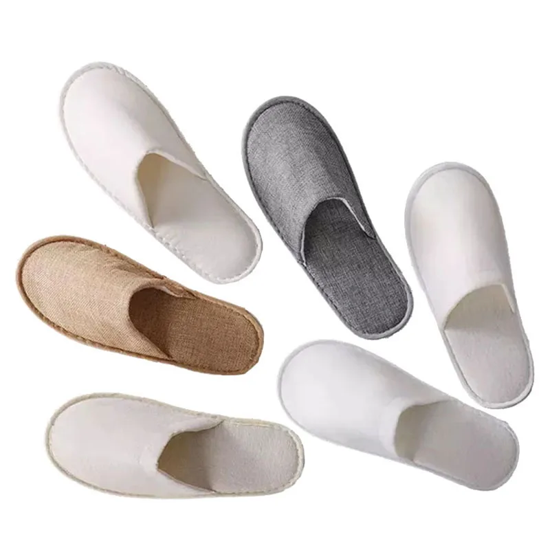 Cheap Wholesale Custom Disposable Hotel Indoor Home Guest Slippers Bathroom SPA Slipper