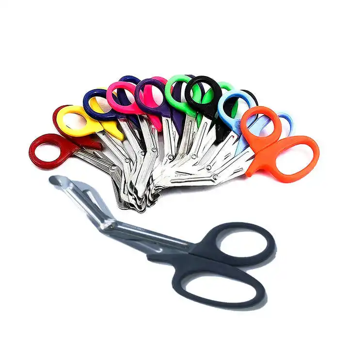 2024 new First Aid Scissors Stainless Steel Bandage Gauze Scissors Emergency Rescue Medical Trauma Shears for Medical Use