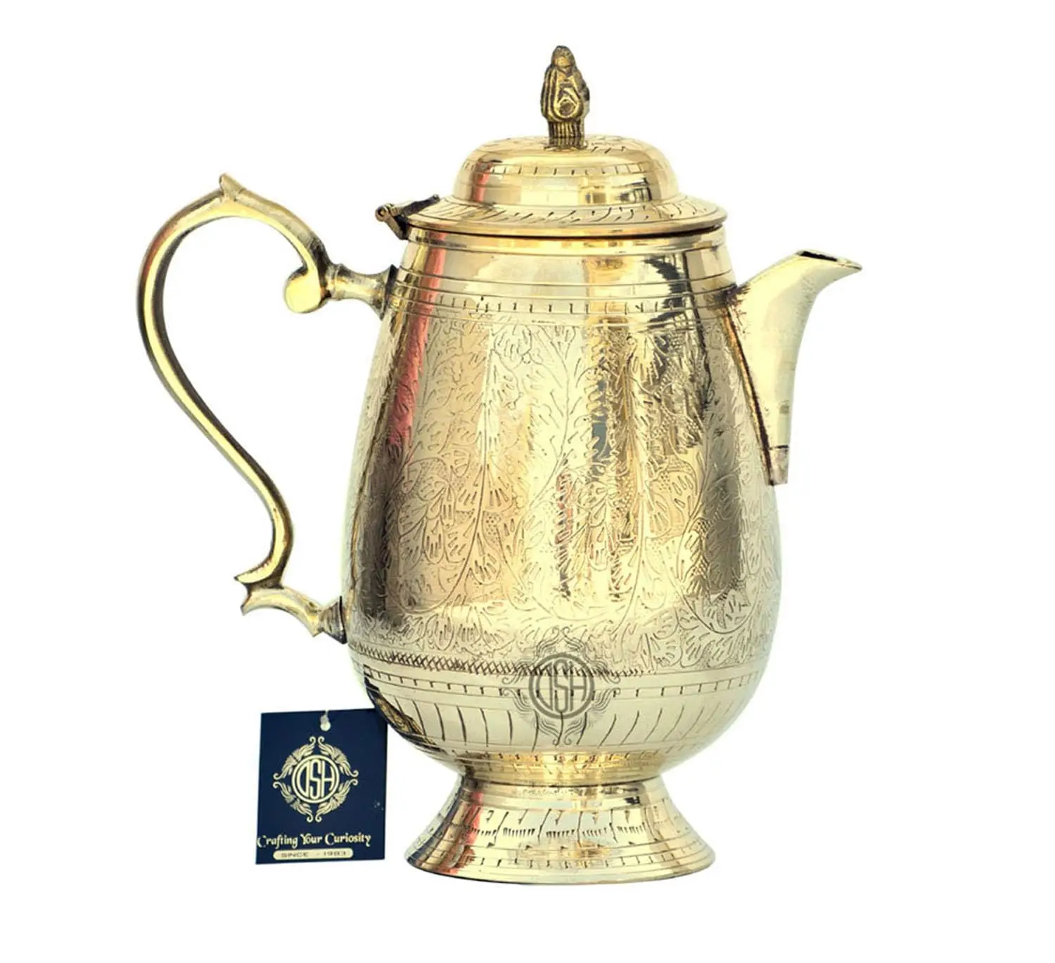 Hot selling Price Best Royal Design Drinking Water Brass Jug  Pitcher Drink ware & Tableware .
