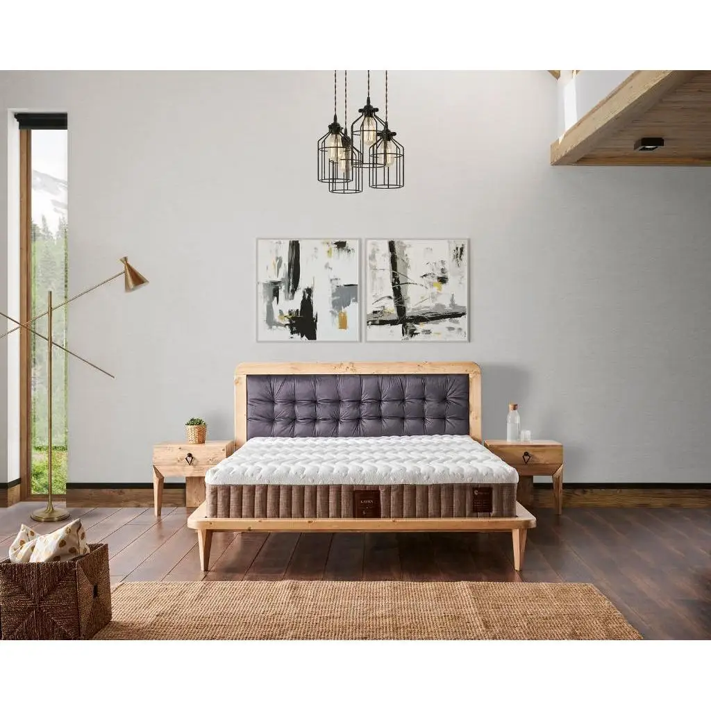 Latex 160x200 Double Bed Set PV267