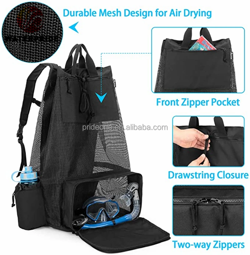Customize 2022 Mesh Scuba Diving Bag diving fin bag scuba diving gear bag