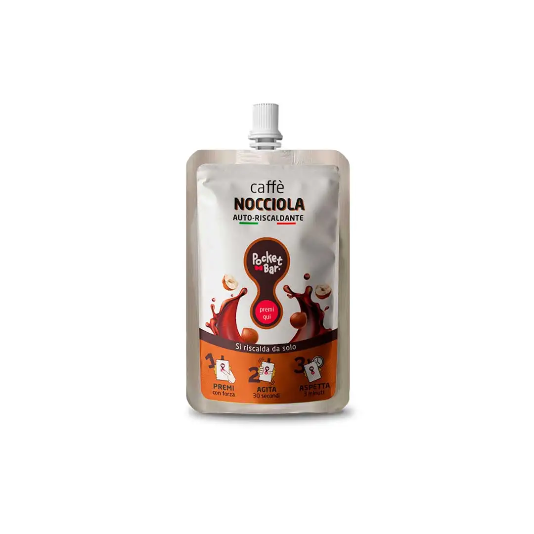 Italian Hazelnut Coffee Self Heating Nocciola 50 ml Ready to Drink Hot Beverage Private Label Customized (11000003682203)