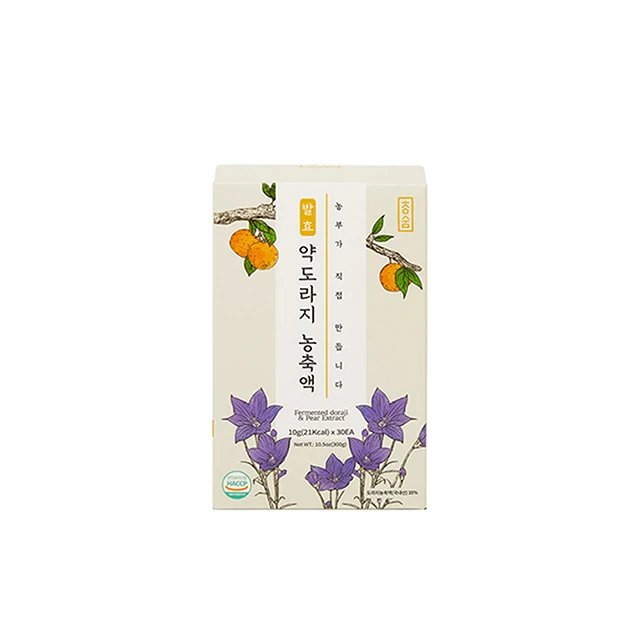 (taegyeong f&b) - fermented 4 years old doraji & pear concentrage 10g * 30ea premium healthy drink KOTRA