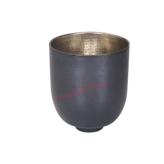 Brass  Candle Jars Copper Finished  Containers scented Soy Wax Customize logo candle tins handcrafted from India