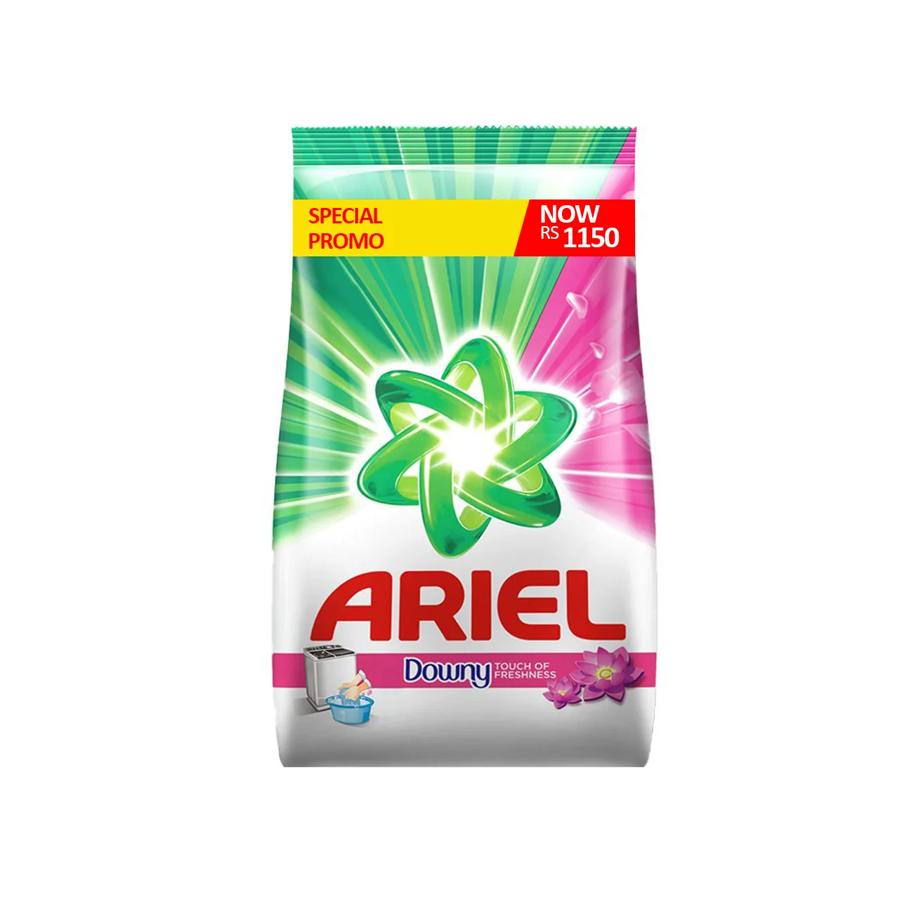 Моющее средство Ariel обеспечивает длительную свежесть при каждой стирке обеспечивая чистый запах одежды в течение всего дня.