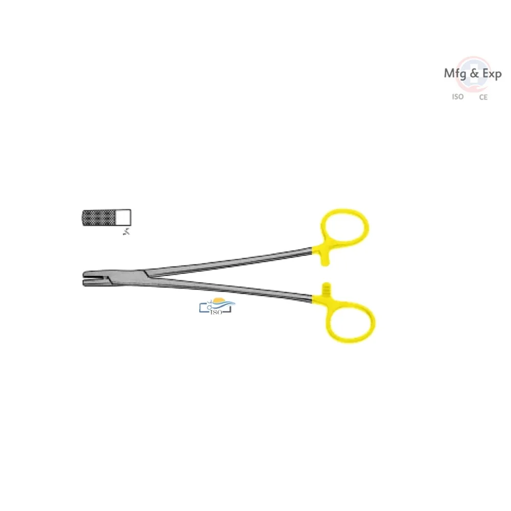COOLEY-BAUMGAFTEN WIRE TWISTER 20.3 cm  Extra heavy needle holder designed for twisting of wire  Heavy  blunt jaws.