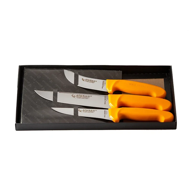 New Arrival Butcher House Kitchen Knife 3pcs Set Professional Kitchen Chef Knives Best Price Kitchen Knife Sets Stainless Steel