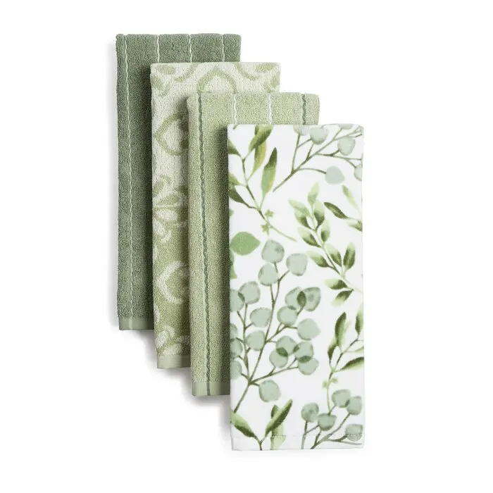 100% cotton wholesale customized design microfiber cloth digital printed Embroidered Golf kitchen tea towel from India