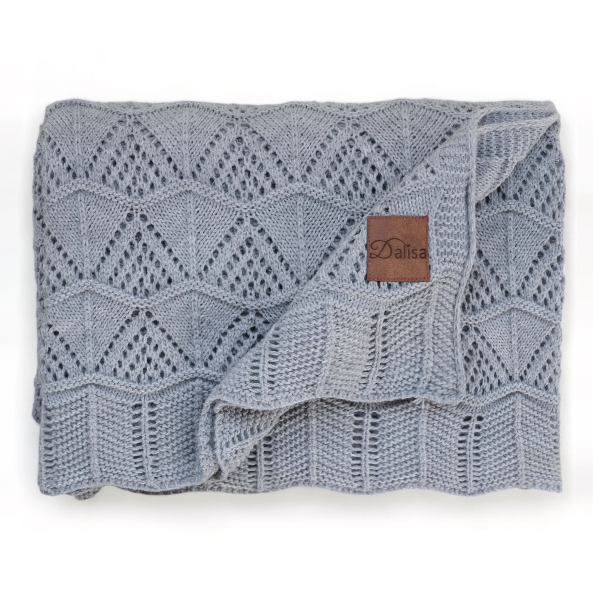 100% Acrylic EMILY Blanket 130*170 cm Grey Color Home Garden  Home Textiles  Blankets Throws Other Blankets