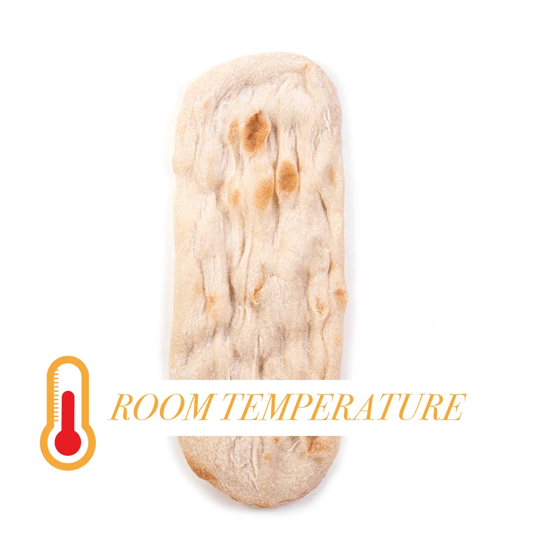 100% Italian food  product Precooked Lingua pizza base 18x38 cm 180 gr to be garnished and baked in the oven