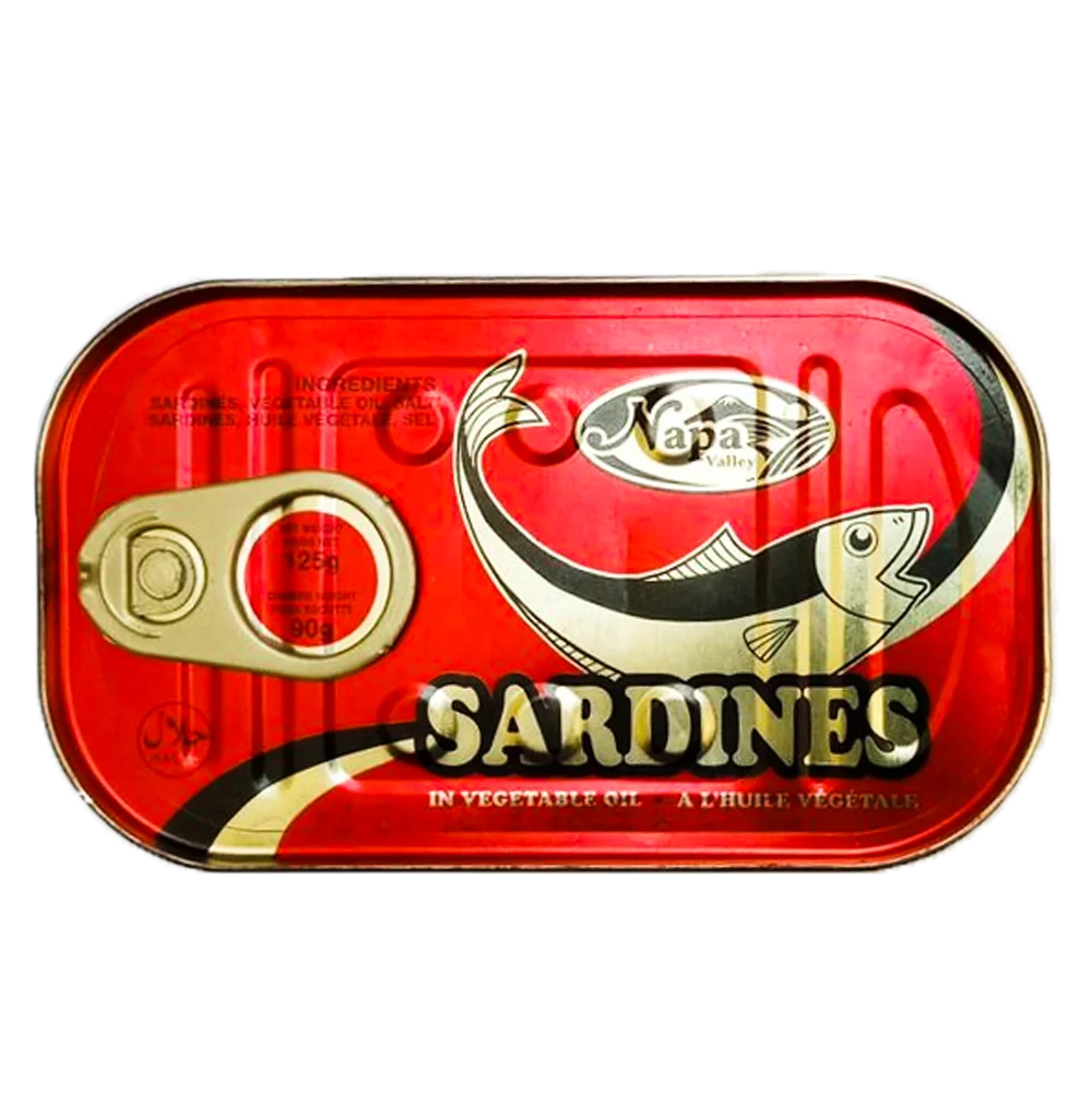 Canned sardines in vegetable oil for sale