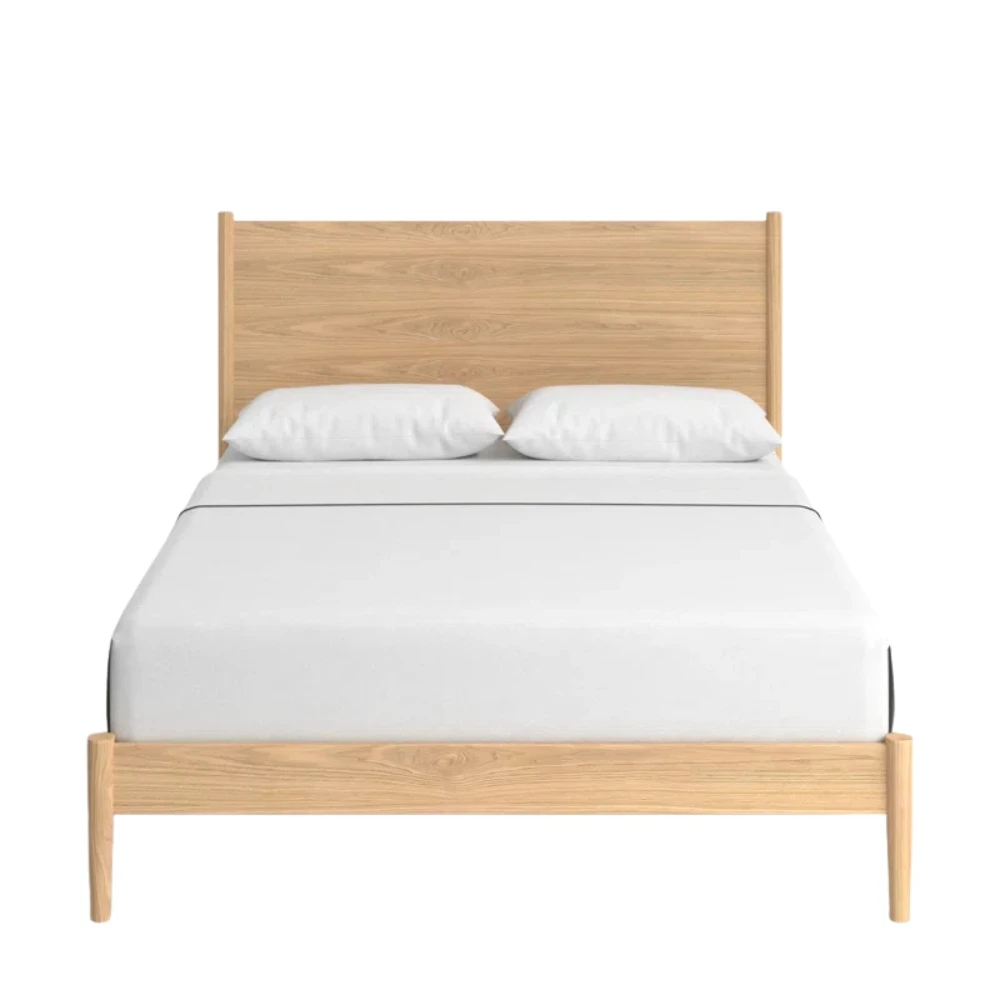 Scandinavian Wooden Platform Bed, Handcrafted in Vietnam, Premium quality bedroom furniture for wholesalers