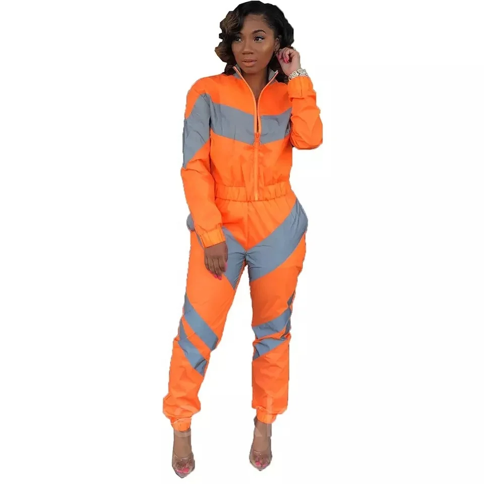 Wholesale Reflective Nylon Tracksuit For Women