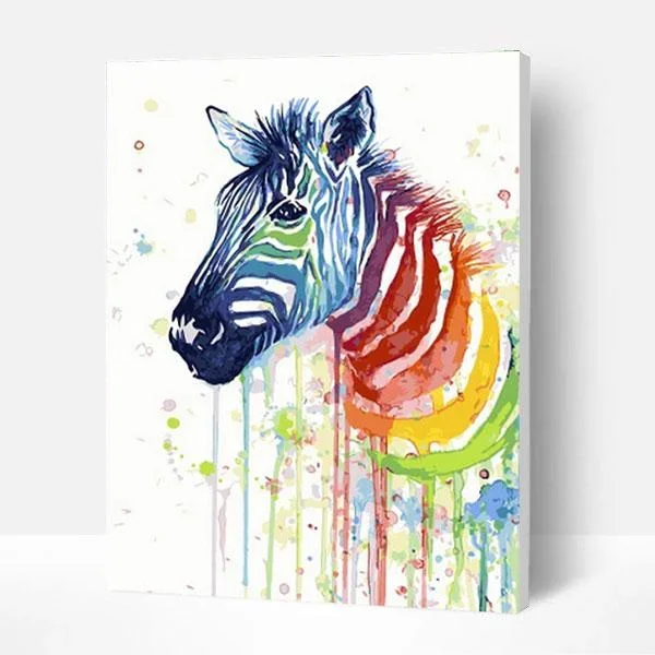 Wholesale DIY Paint by Numbers Kit Canvas Art Painting for Kids or Beginner-Zebra