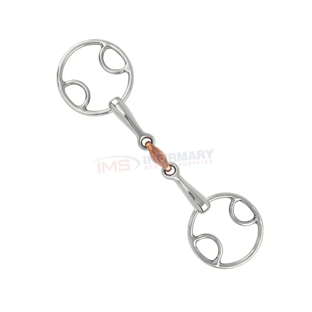 Stainless Steel Ring Snaffle Bit Mouthpiece Horse Bit Horse Equipment 13.5cm Stainless Steel Horse Bit