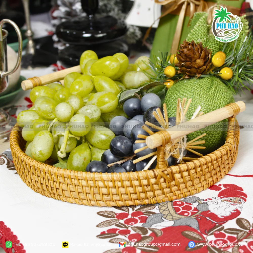 HOT ITEM Rattan Trays: Perfect for Every Meal, Every Moment from Vietnam with High Quality