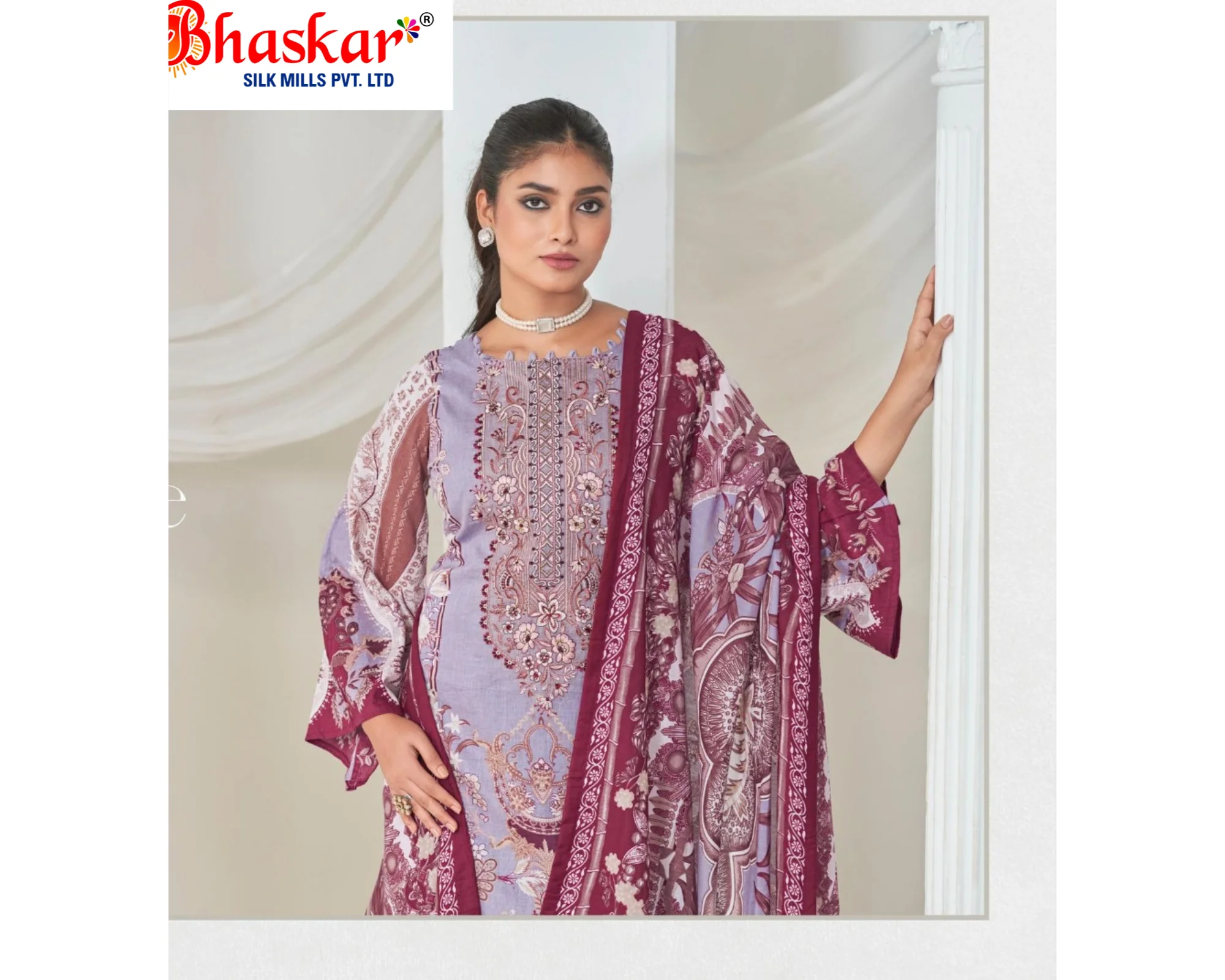 Summer Collection Pure Cotton Collection With Heavy Mal Mal Pure Cotton Duppata Pakistani Suit Dress Martial