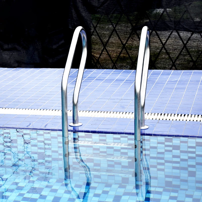 OEM 2 3 4 5  Steps Piscina Stainless Steel Swimming Pool Ladder Outdoor With Safety Handrail  Pool Stairs Ladder