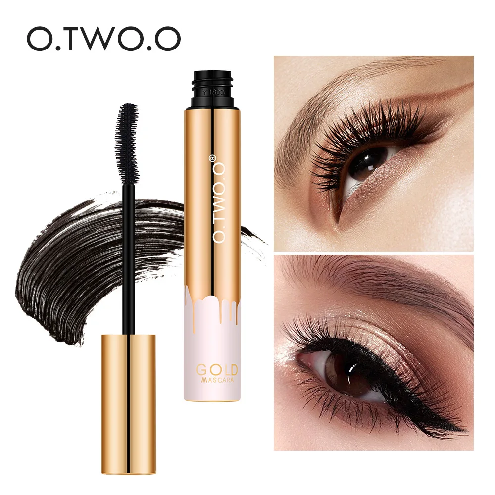 O.TWO.O Custom logo Black Long Lasting Waterproof Microfiber Mascara Extension & Curling Lash Mascara Private Label