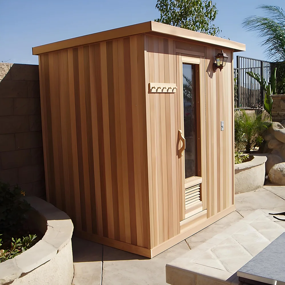 modern outdoor Sauna House Family Yard Villa Garden Sauna Room 2-4 people