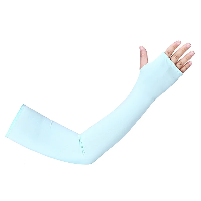 Cheap price Ice Silk Cover Summer Cycling Sunblock Soft Breathable Sport Cool Arm Sleeve for high quality