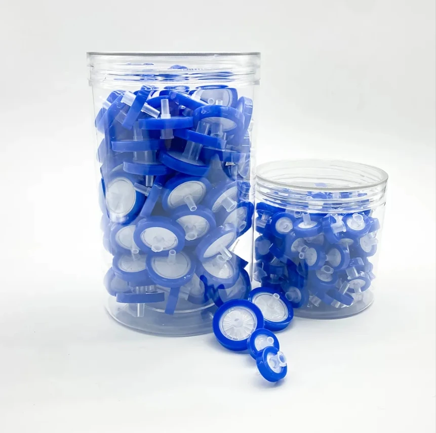 Homay Laboratory Filter 13mm 0.22um Disposable Hydrophilic Hydrophobic Nylon Media Syringe Filter For Food And Beverage