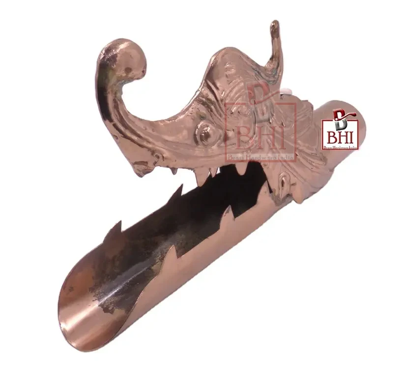 Copper dragon Head Shape water pipe Copper dragon head copper decorative roof rain drain