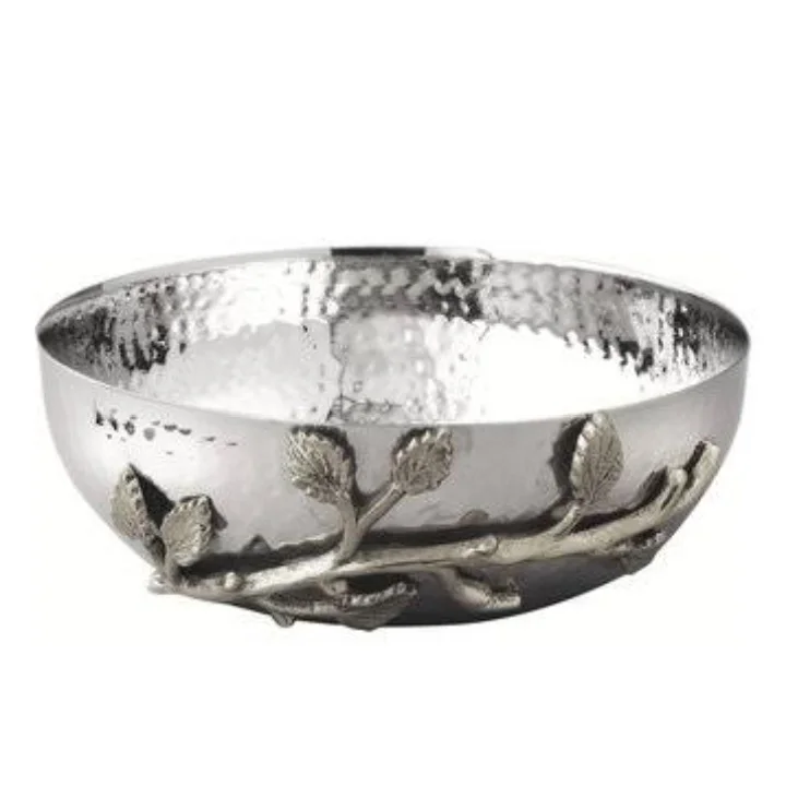 Домашняя кухонная утварь Сервировочная миска для еды и салата новая концептуальная никелированная отделочная по оптовой цене