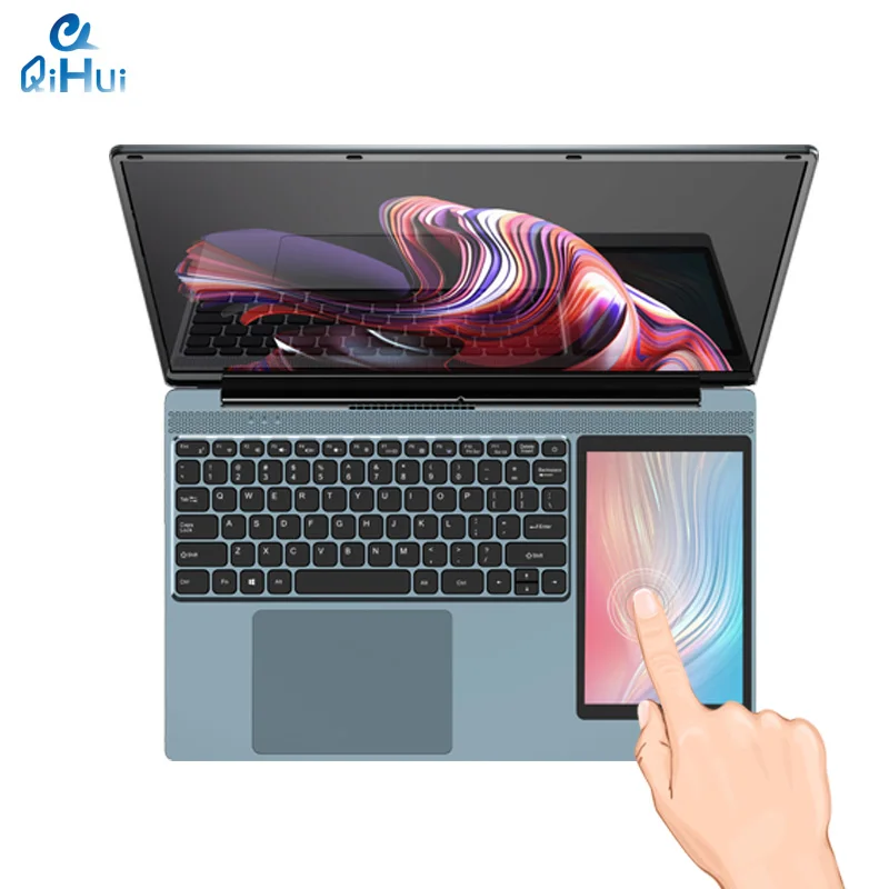 15.6 inch + 7 inch touch screen laptop computer WIN 10 11 notebook Multi-port with RGB seven-color backlit keyboard