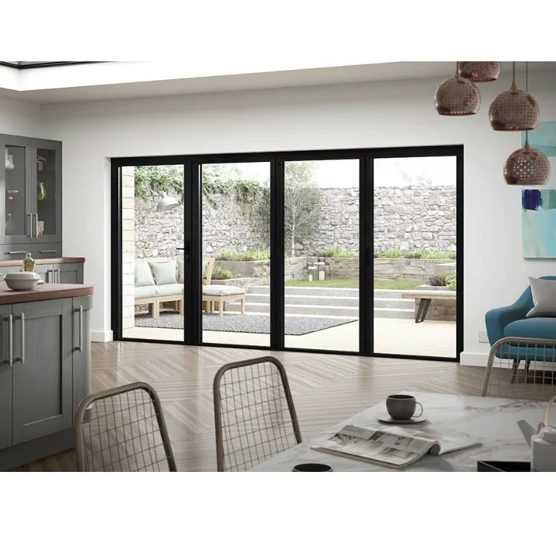 GLASS-ALUMINUM WINDOWS Furniture Aluminum Alloy Folding Screen Dust-proof Glass Door with Aluminum Frame