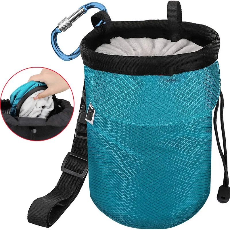 Light Weight Durable Climbing Gear Equipment Professional Chalk Bag Customized Rock Climbing Chalk Bag With Zipper