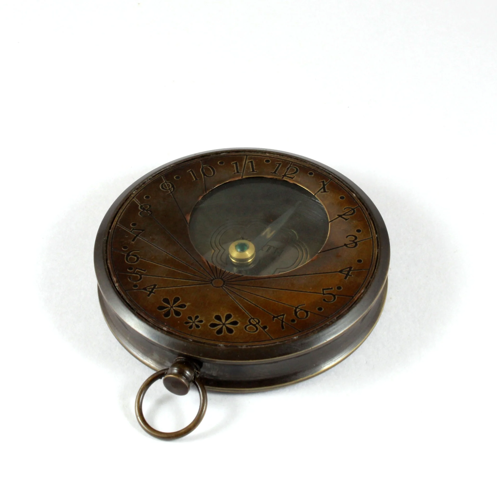 Nautical Vintage Nautical Maritime Kelvin and Hughes London 1917 Brass Brunton Compass Brown Antique