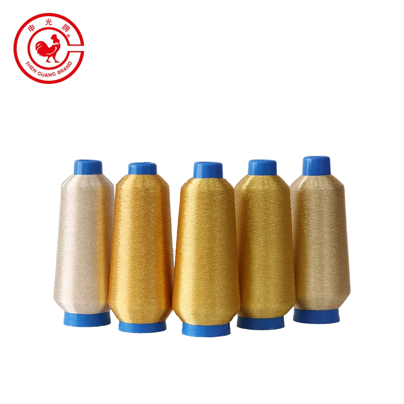 Best Seller Top Quality Super Sparkly 150D Rayon Pure Gold Embroidery Metallic Thread for Delicate Clothing and Dresses