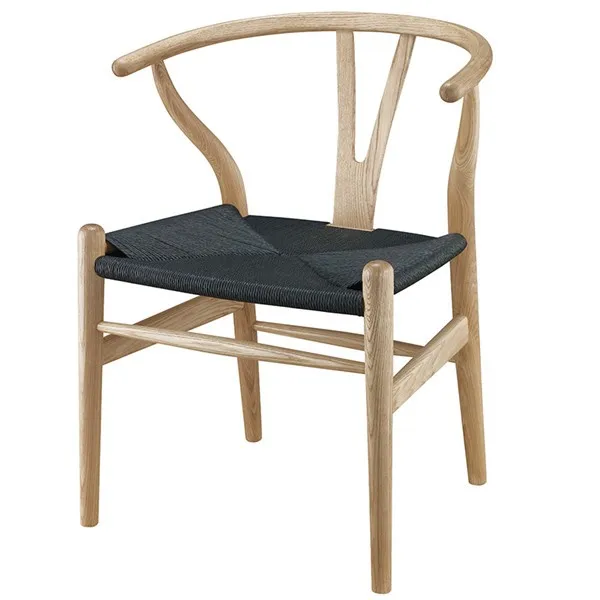 Hans Wegner Y Chair Cafe Solid Wood Dining Room Furniture Luxury Dining Chair Dining Chair Classic Design