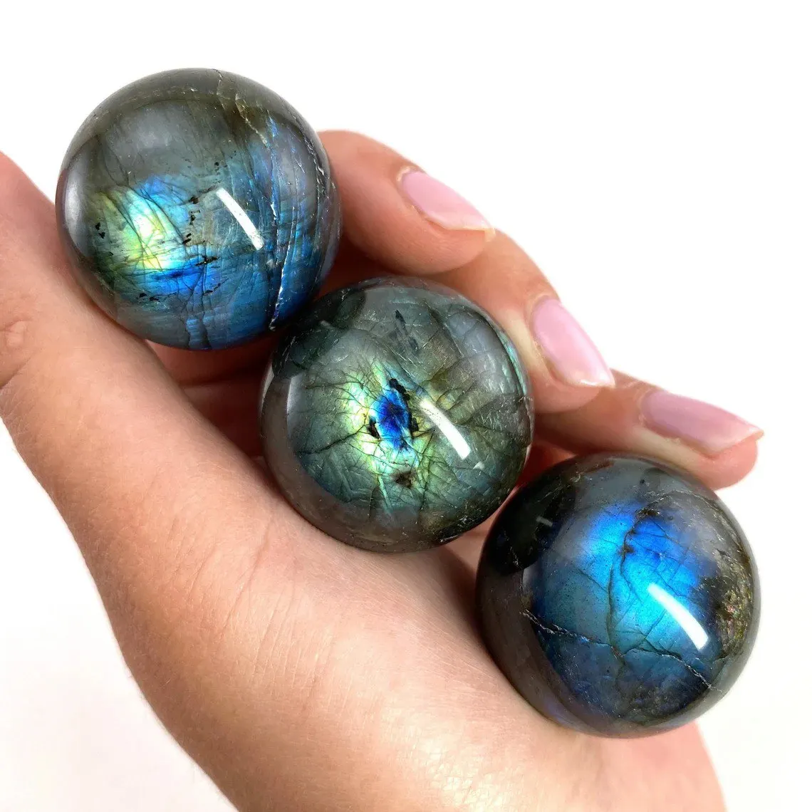 Labradorite Sphere , NATURAL  LABRADORITE STONE CRYSTAL SPHERE HEALING BALL  Gemstone Spheres | Bulk Crystals Balls