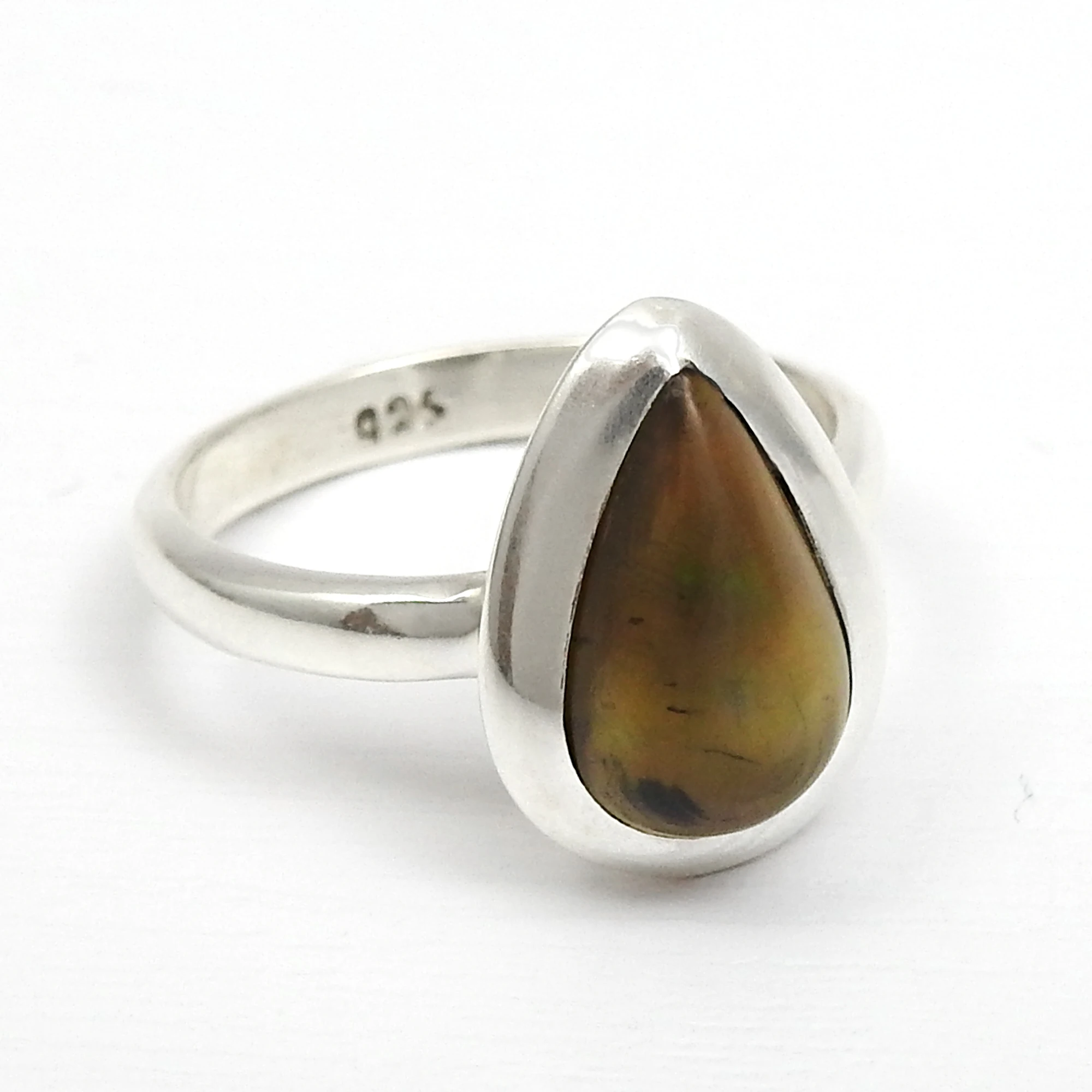 Natural Black Opal Rings 925 Sterling Silver Pear Cut Precious Gemstone Jewelry October Birthstone Opal Rings Fine Jewelry Bulk